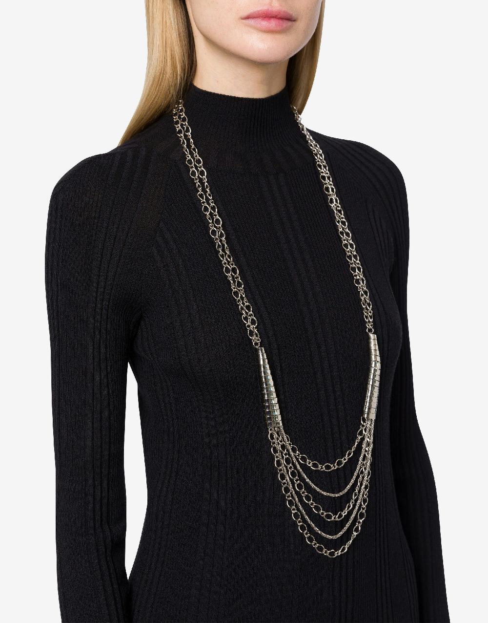 Alberta Ferretti Maxi Collana Multi-catene