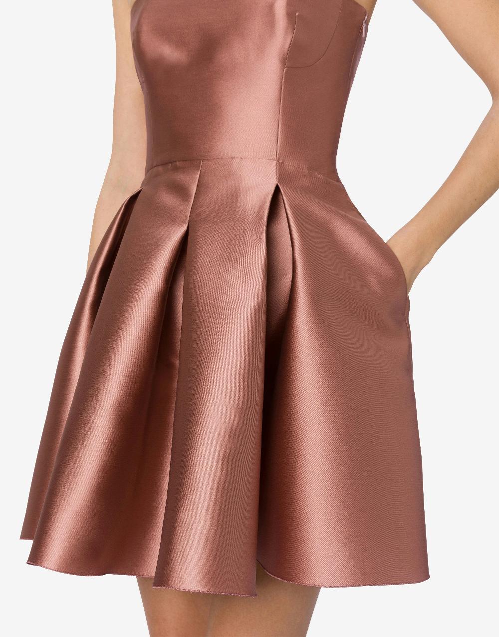 Alberta Ferretti Minidress Bustier In Mikado