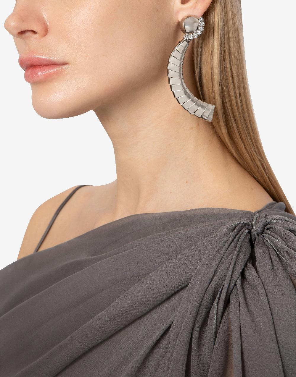 Alberta Ferretti Orecchini In Metallo Argento