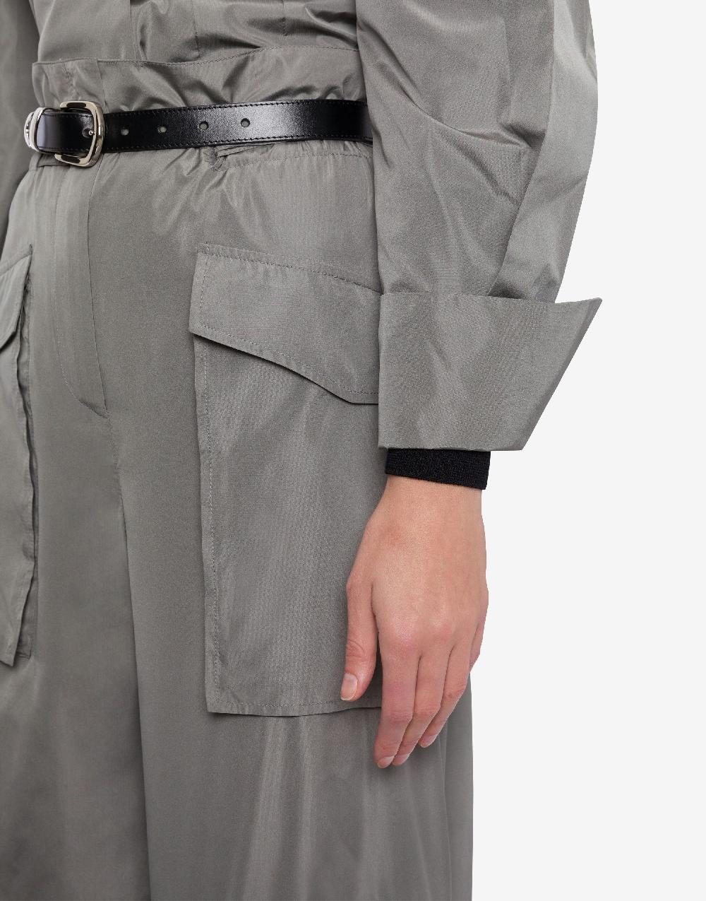 Alberta Ferretti Pantalone A Vita Alta In Taffetà