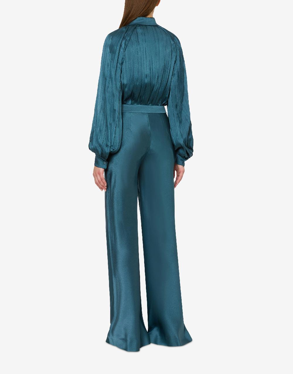 Alberta Ferretti Pantalone Flare In Raso