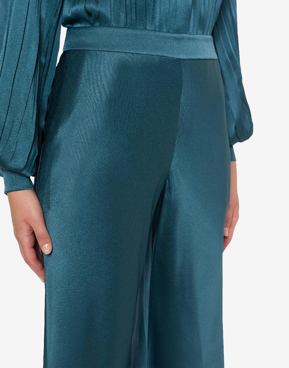 Alberta Ferretti Pantalone Flare In Raso