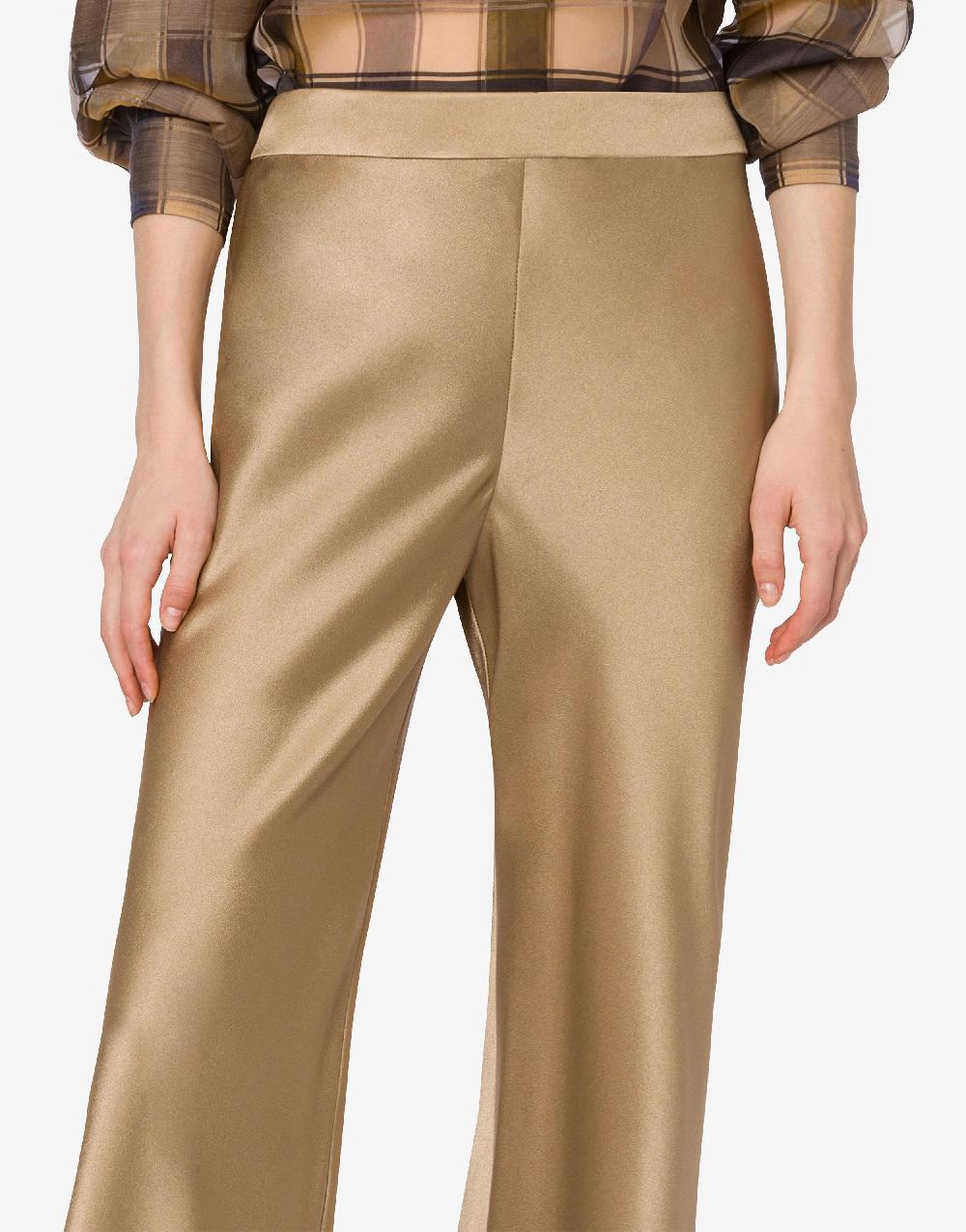 Alberta Ferretti Pantalone Flare In Raso