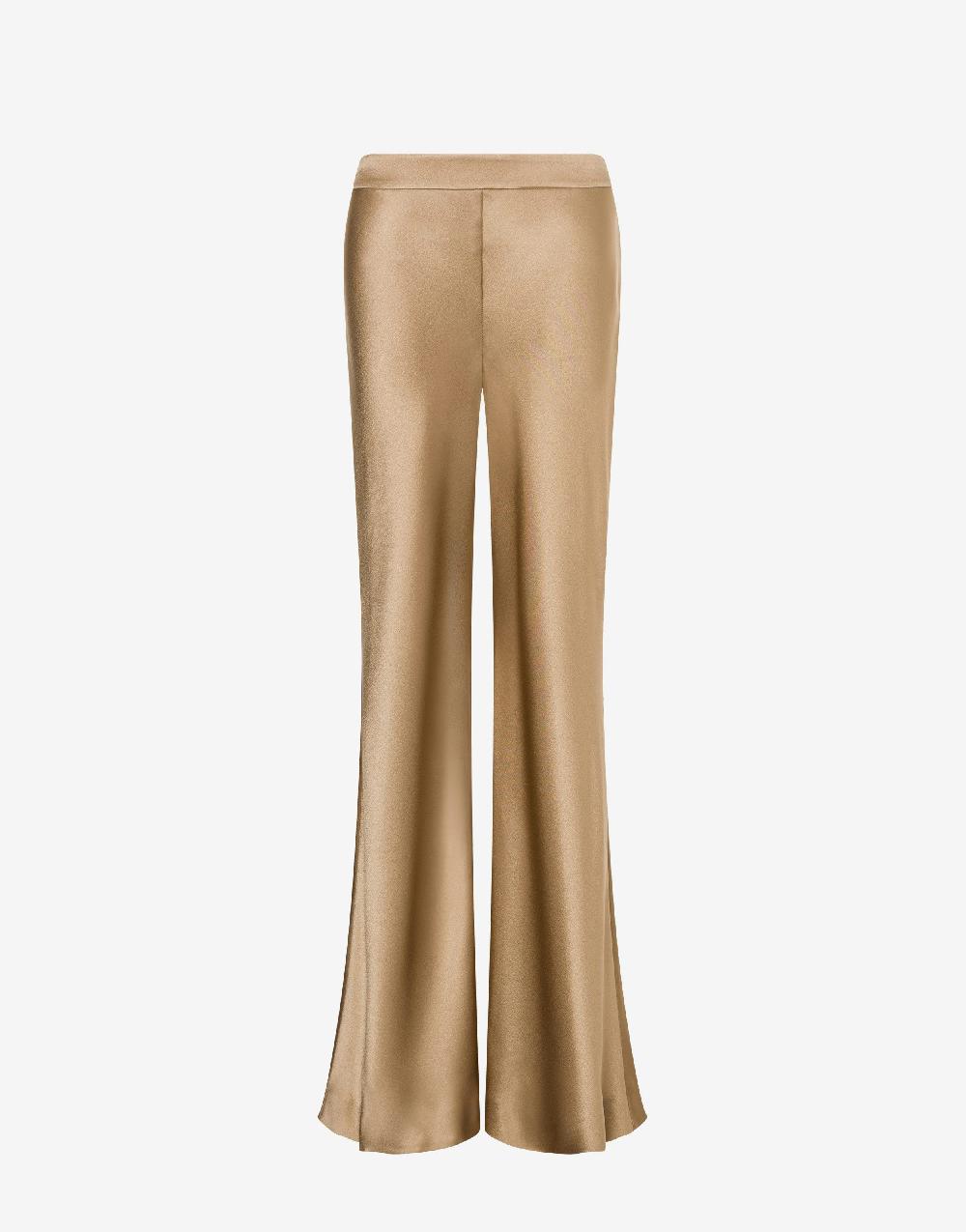 Alberta Ferretti Pantalone flare in raso