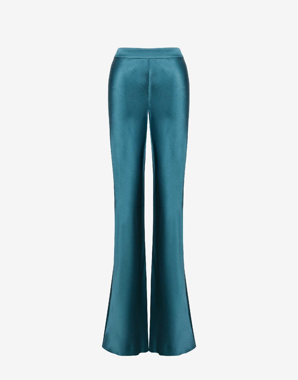 Alberta Ferretti Pantalone flare in raso