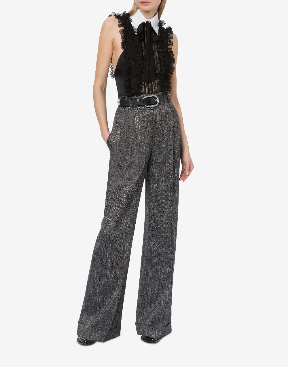 Alberta Ferretti Pantalone In Chevron