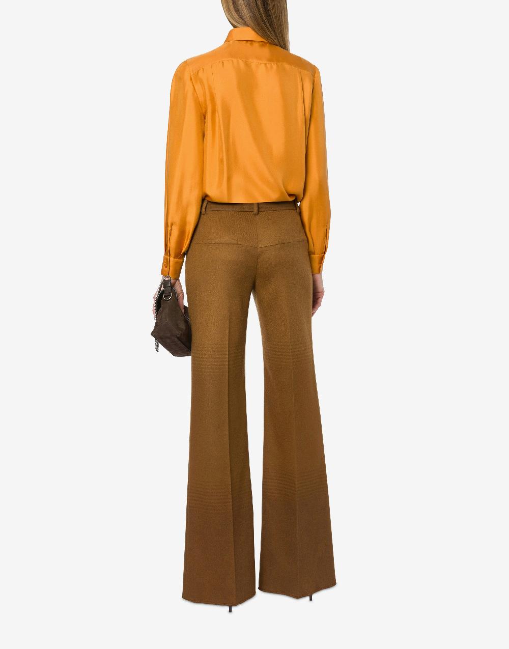 Alberta Ferretti Pantalone In Flanella Sfumata