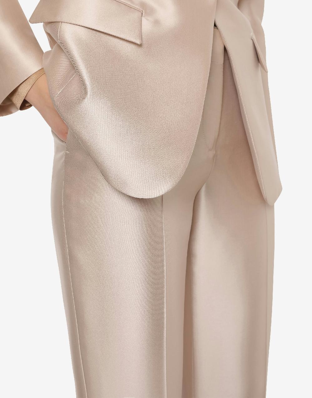 Alberta Ferretti Pantalone In Mikado Cocktail