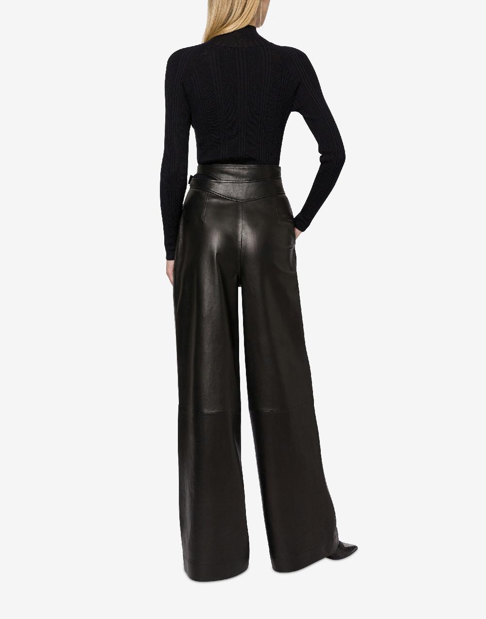 Alberta Ferretti Pantalone In Nappa Glossy