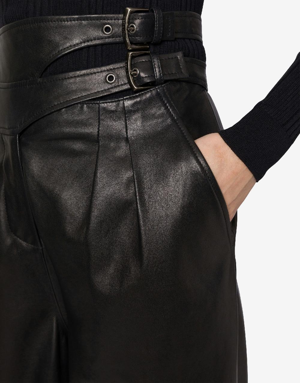 Alberta Ferretti Pantalone In Nappa Glossy