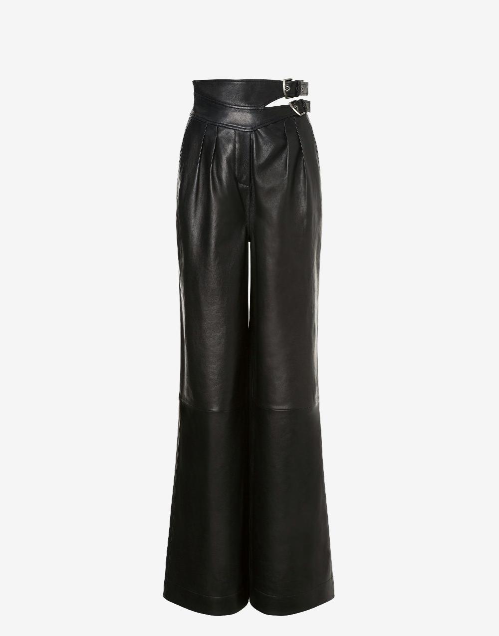 Alberta Ferretti Pantalone in nappa glossy