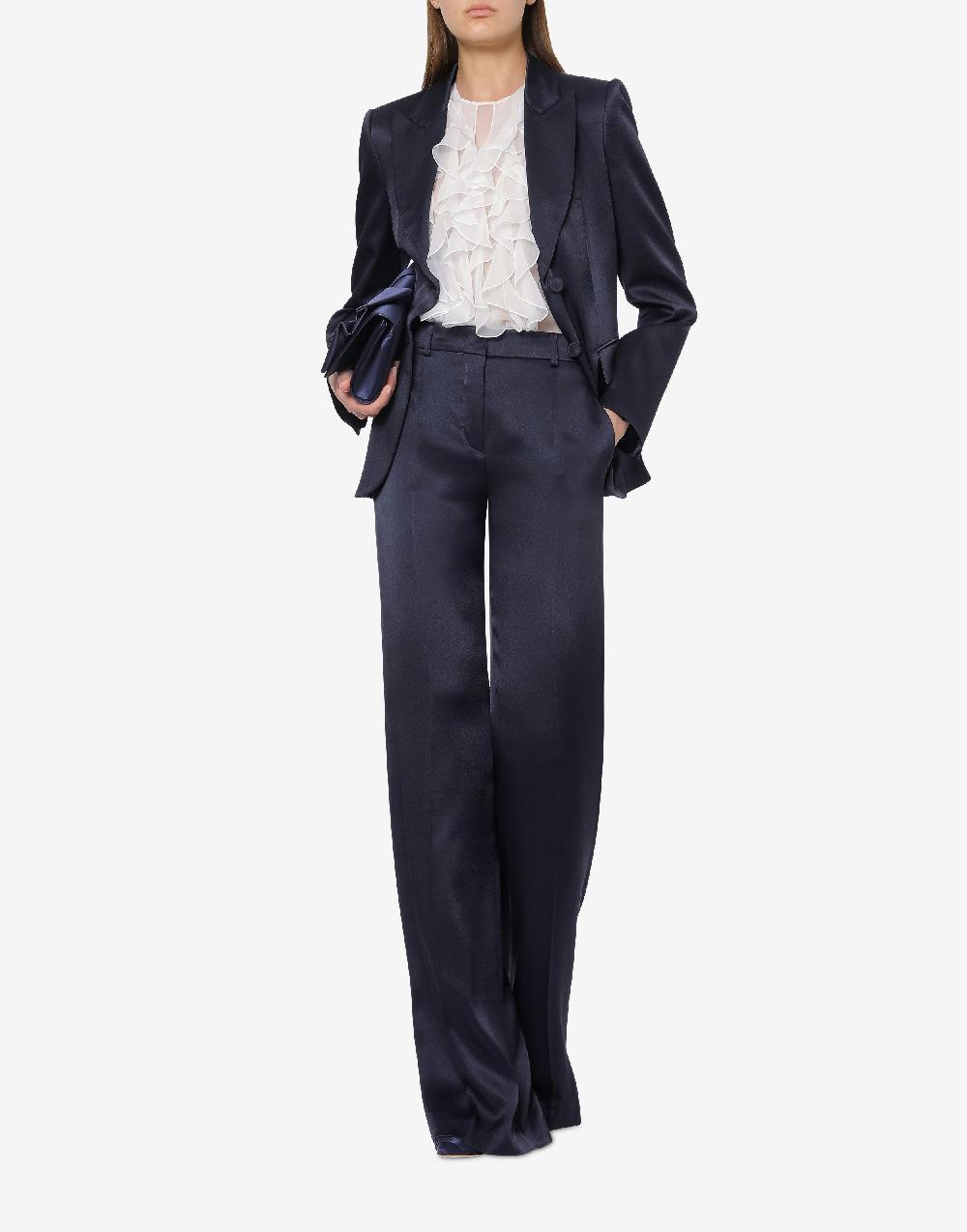 Alberta Ferretti Pantalone In Raso Cocktail
