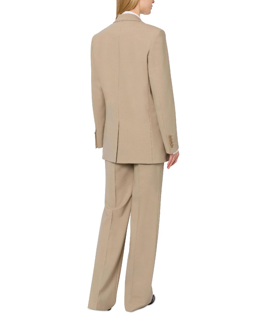 Alberta Ferretti Pantalone In Tela Di Lana Stretch