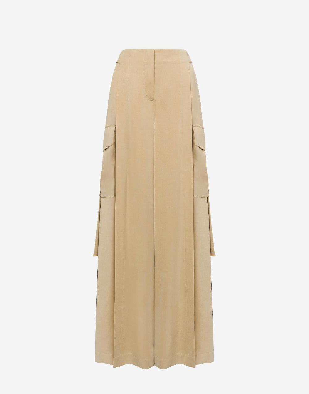 Alberta Ferretti Pantalone oversize in tela lavata