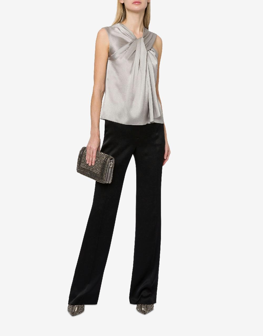 Alberta Ferretti Pantalone Sartoriale In Raso