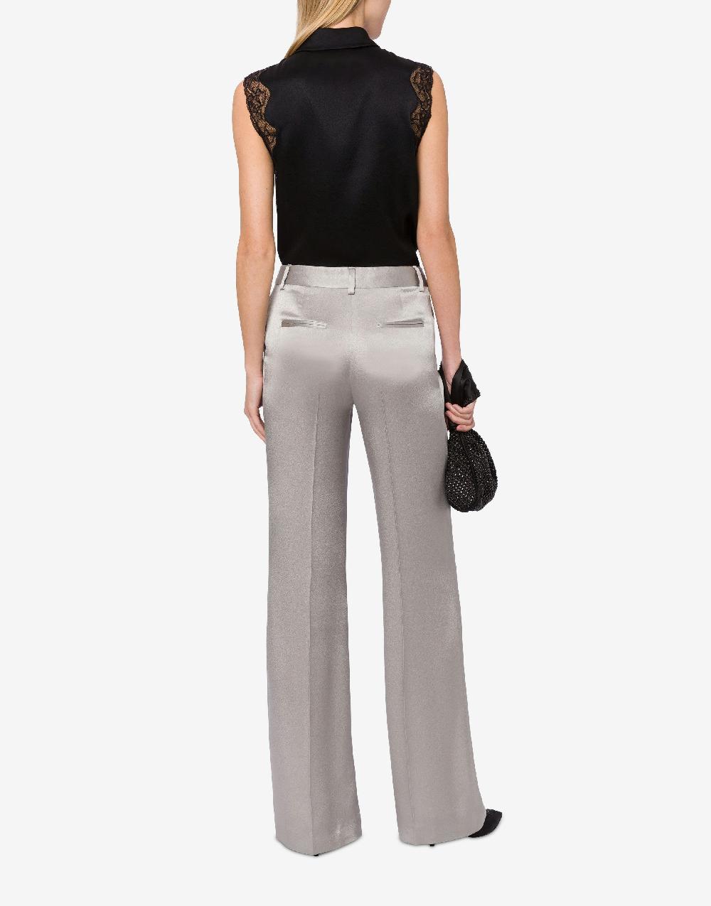 Alberta Ferretti Pantalone Sartoriale In Raso