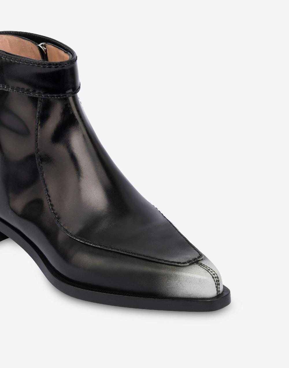 Alberta Ferretti Stivaletti In Vitello Spazzolato