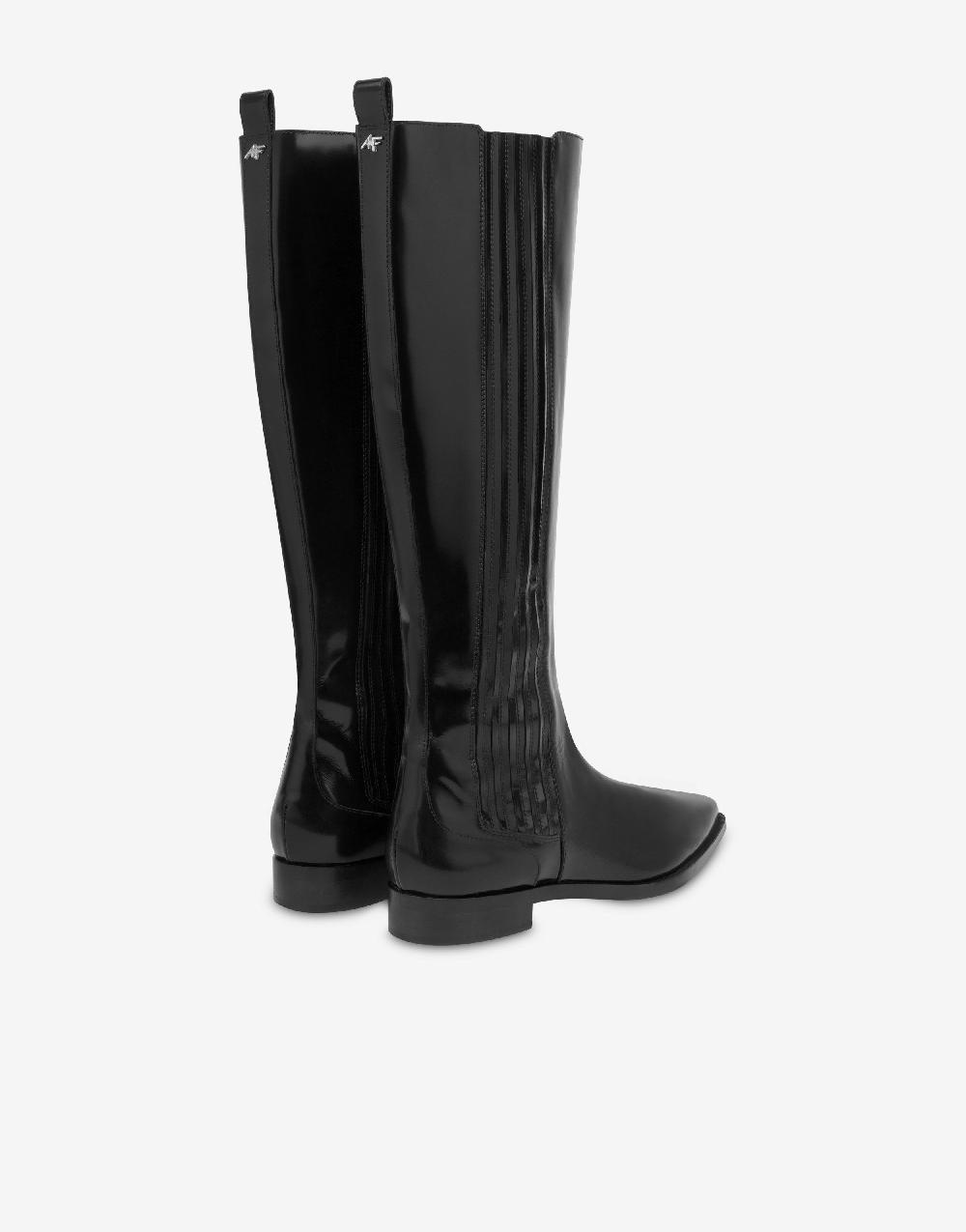 Alberta Ferretti Stivali In Vitello Spazzolato