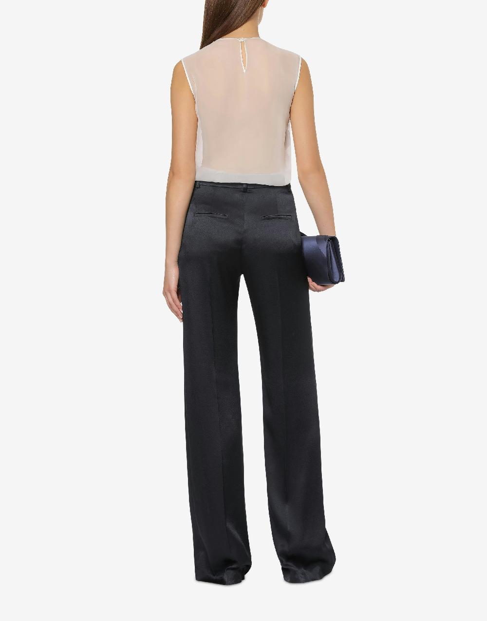 Alberta Ferretti Top In Chiffon Organico