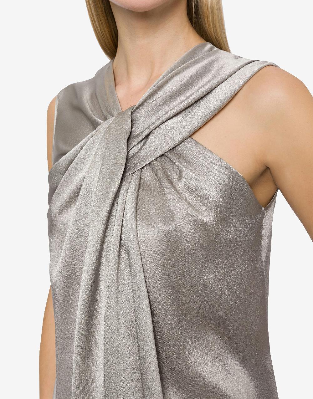 Alberta Ferretti Top Senza Maniche In Raso