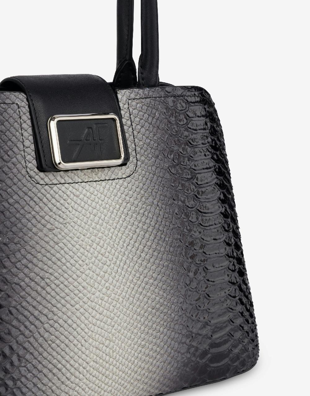 Alberta Ferretti Albi 33 In Vitello Stampa Pitone Bicolor Degradé