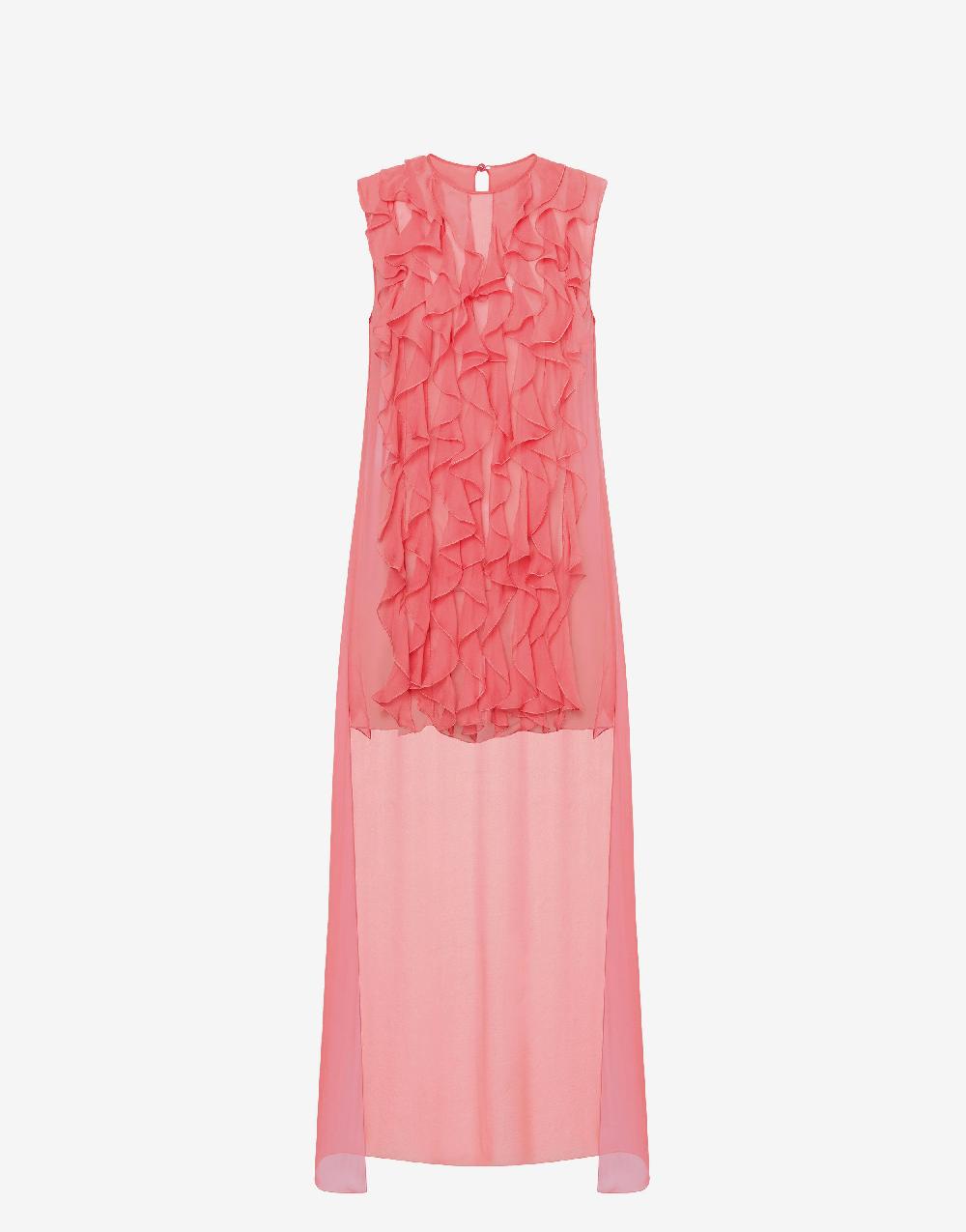 Alberta Ferretti Blusa in chiffon organico con ruches