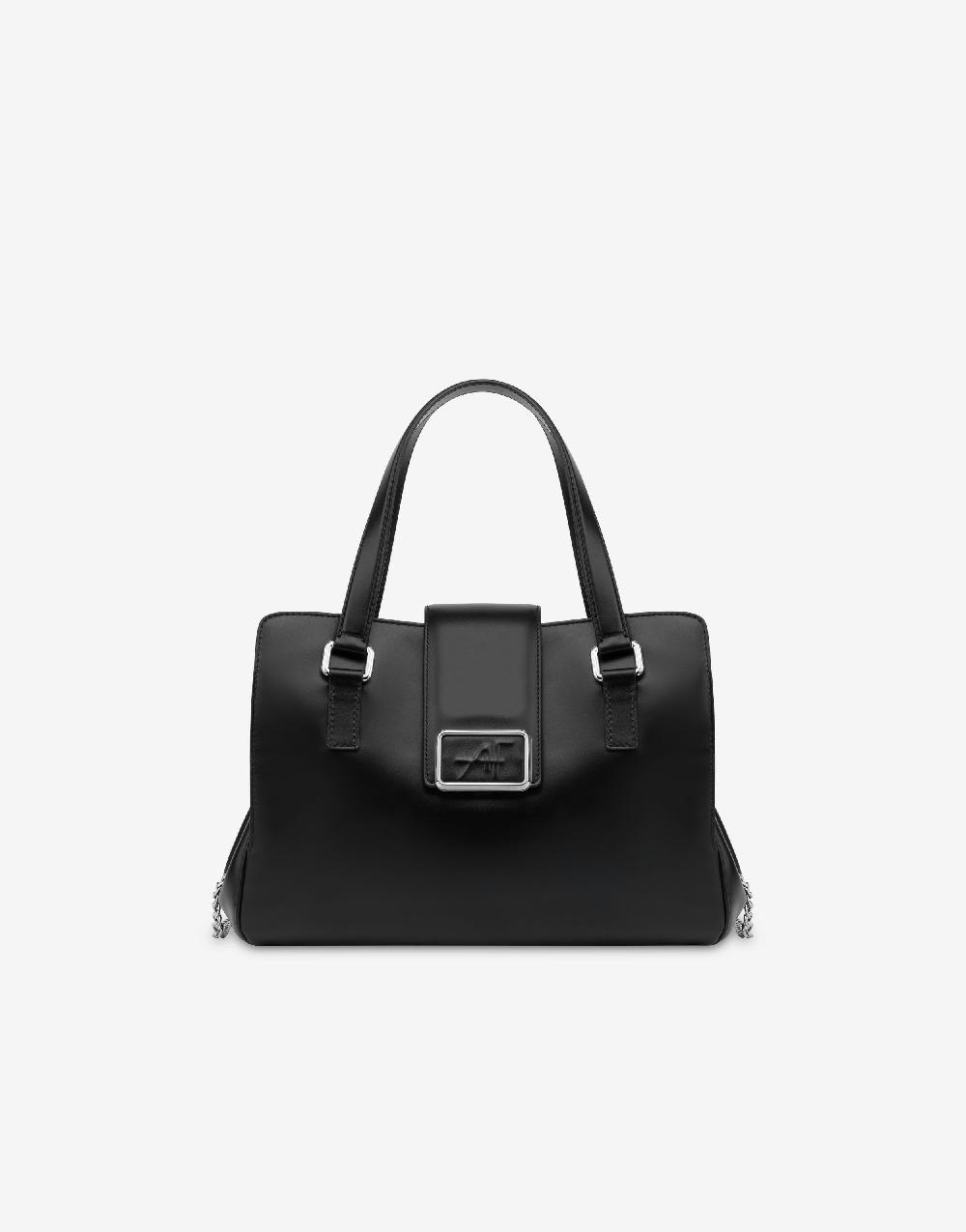 Alberta Ferretti Borsa doppio manico in vitello Allure