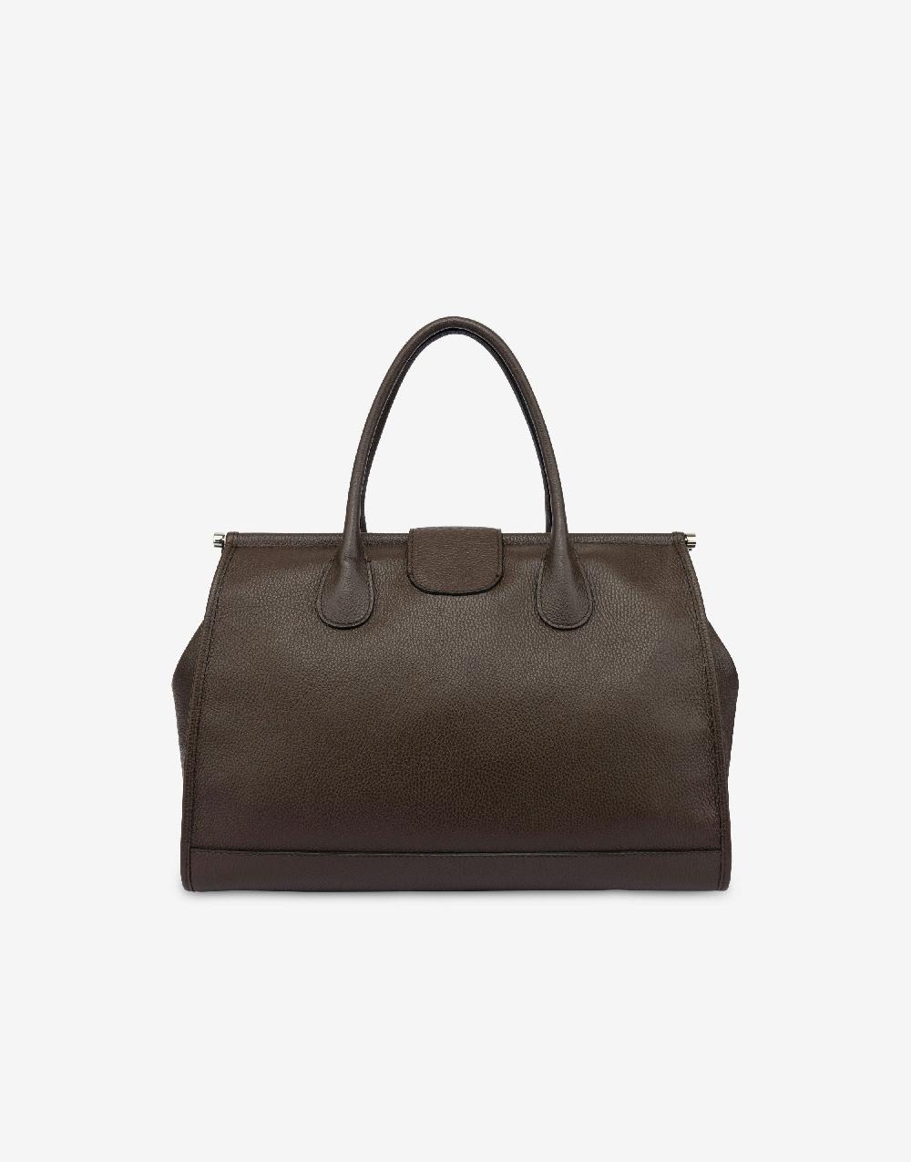 Alberta Ferretti Borsa Doppio Manico In Vitello Granato