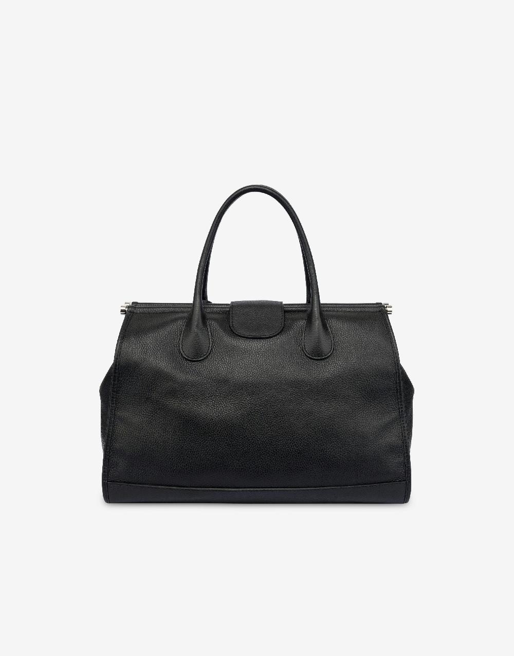 Alberta Ferretti Borsa Doppio Manico In Vitello Granato