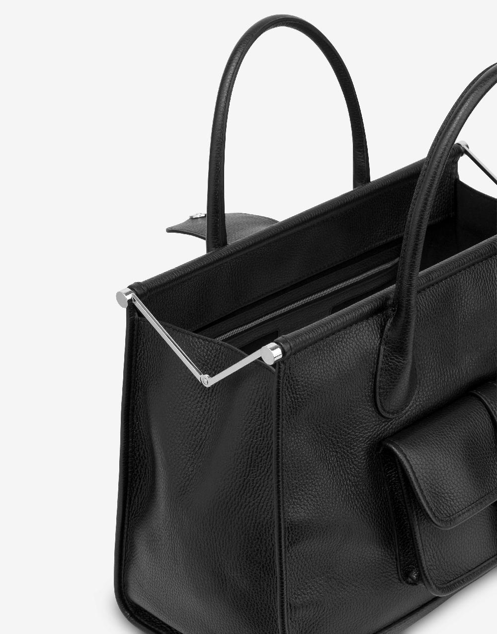 Alberta Ferretti Borsa Doppio Manico In Vitello Granato