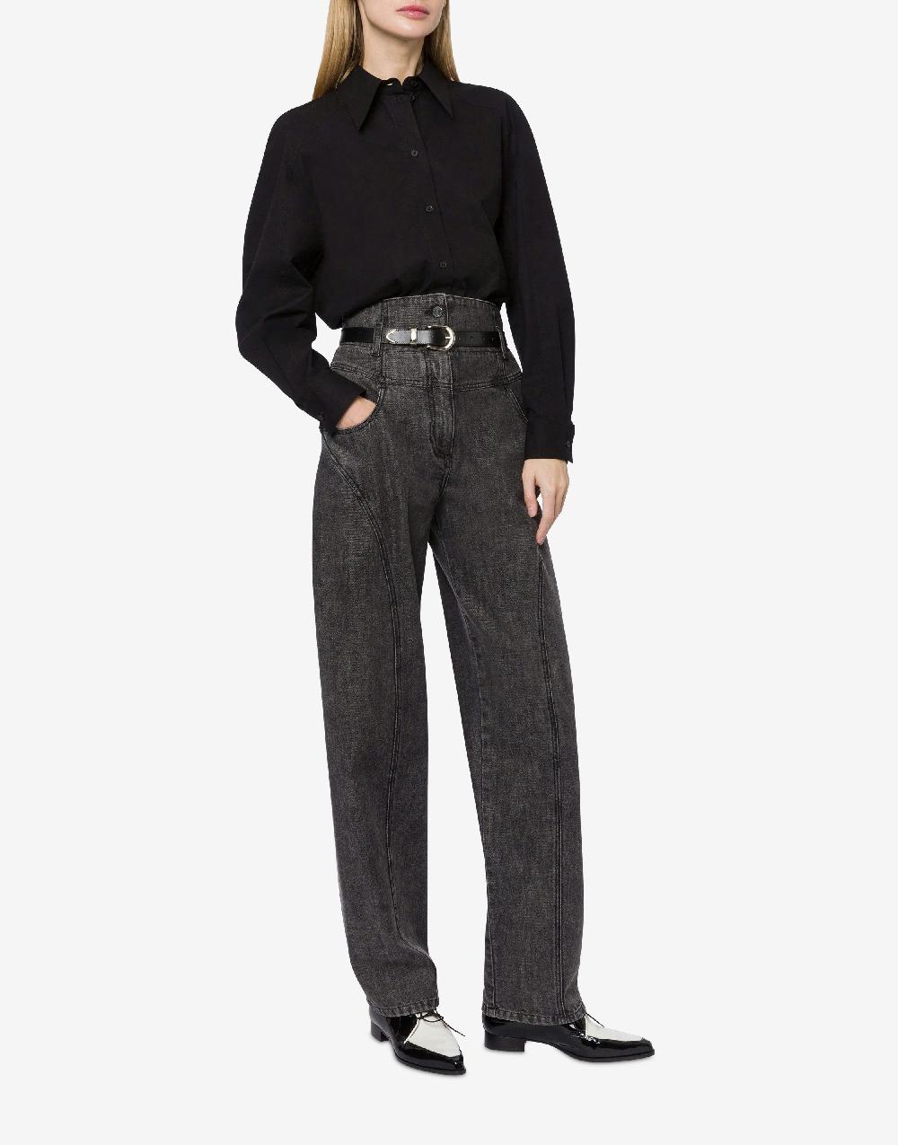 Alberta Ferretti Camicia Oversize In Popeline Stretch