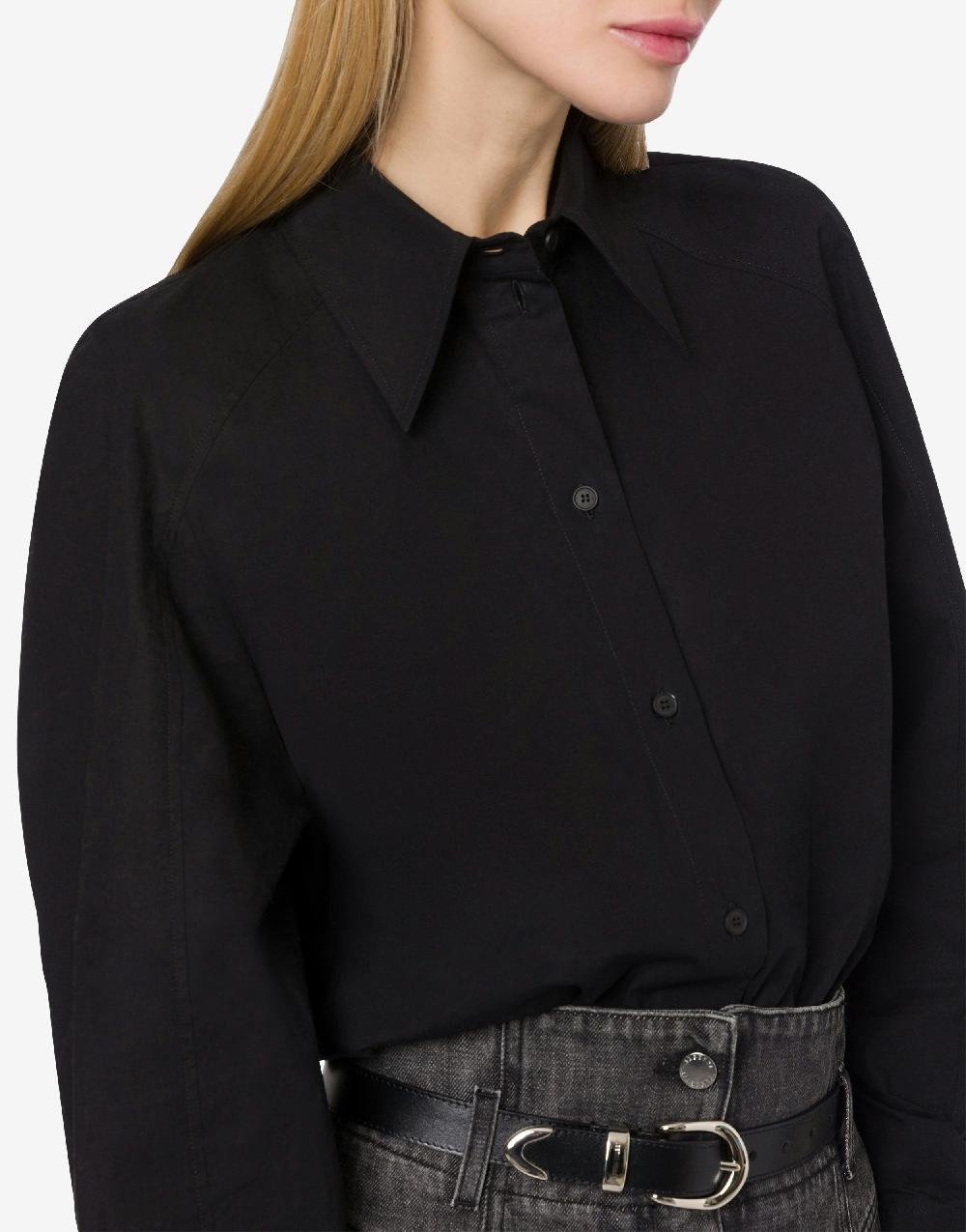 Alberta Ferretti Camicia Oversize In Popeline Stretch