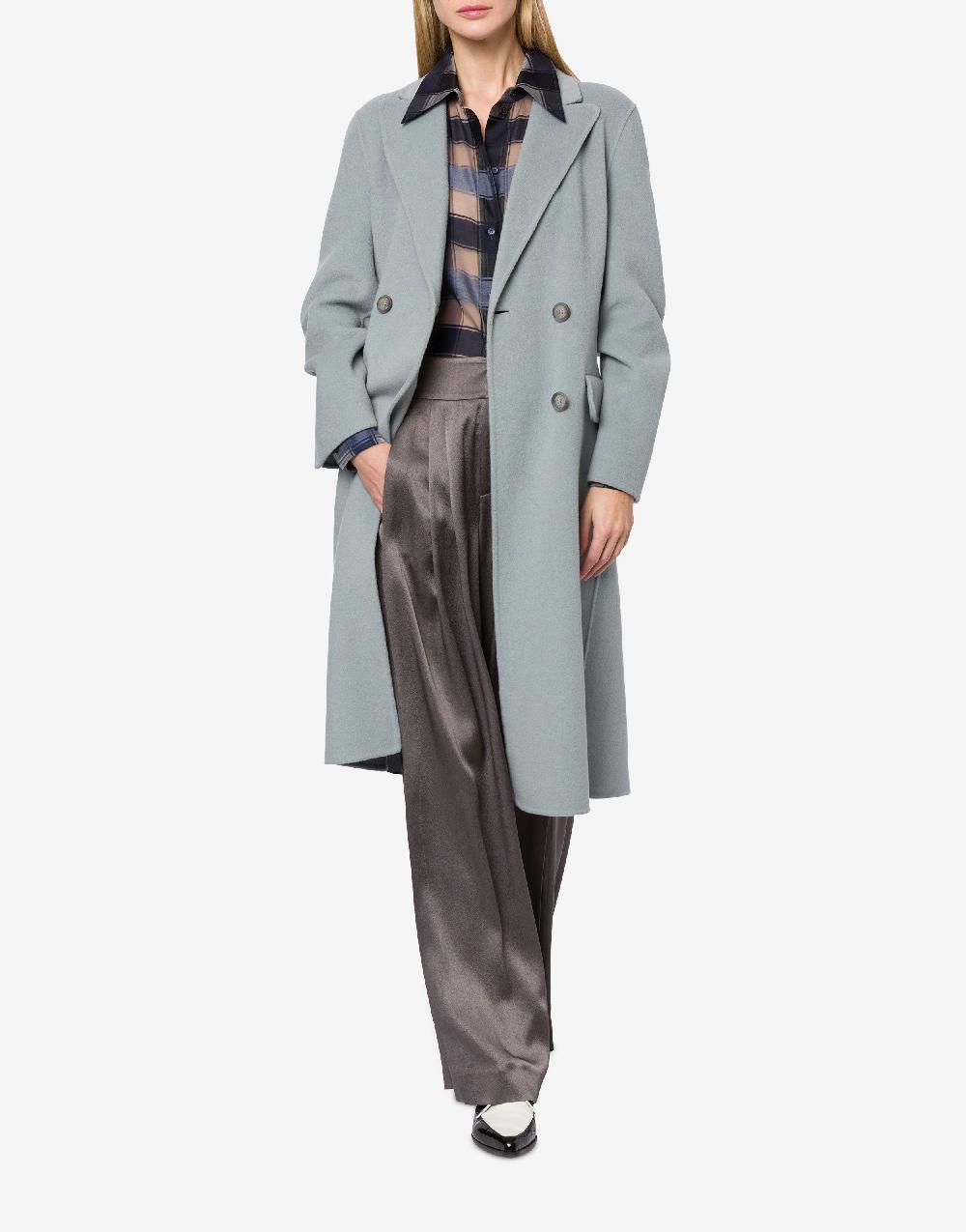 Alberta Ferretti Cappotto Doppiopetto In Panno Double