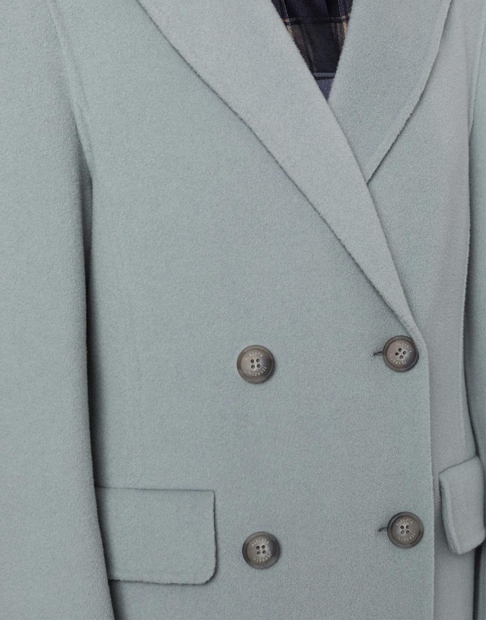 Alberta Ferretti Cappotto Doppiopetto In Panno Double