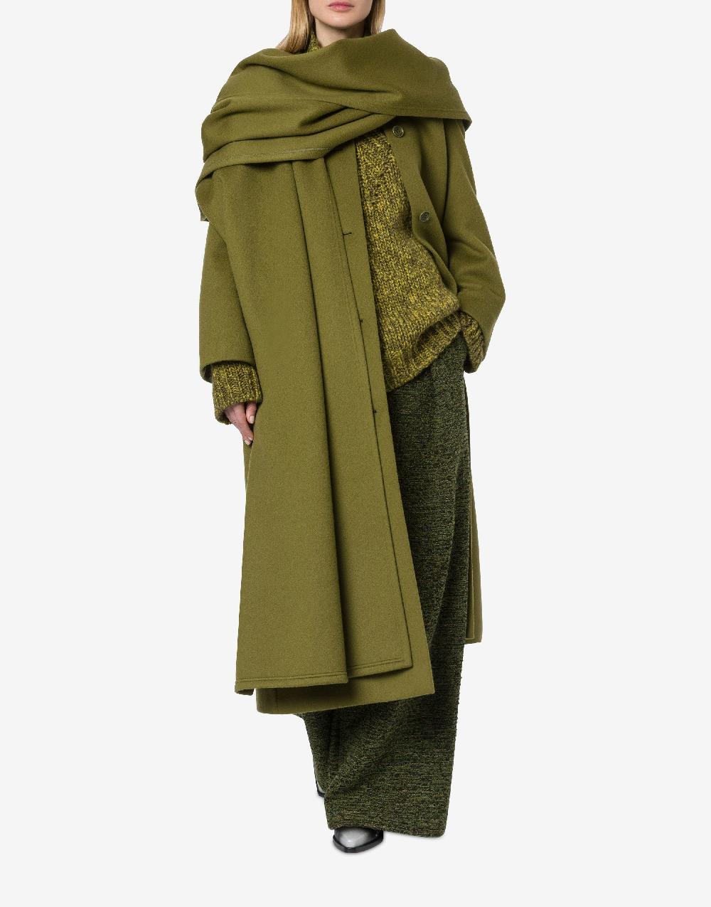 Alberta Ferretti Cappotto In Panno Di Lana E Cashmere