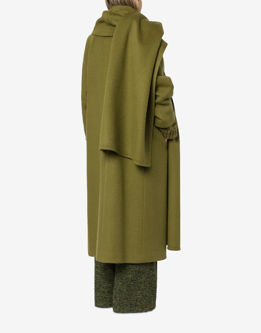 Alberta Ferretti Cappotto In Panno Di Lana E Cashmere