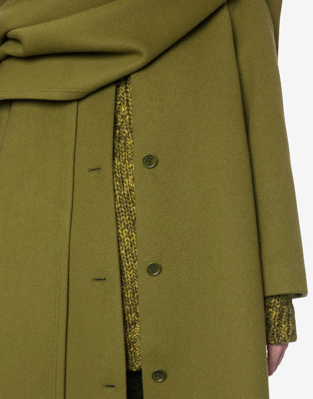 Alberta Ferretti Cappotto In Panno Di Lana E Cashmere