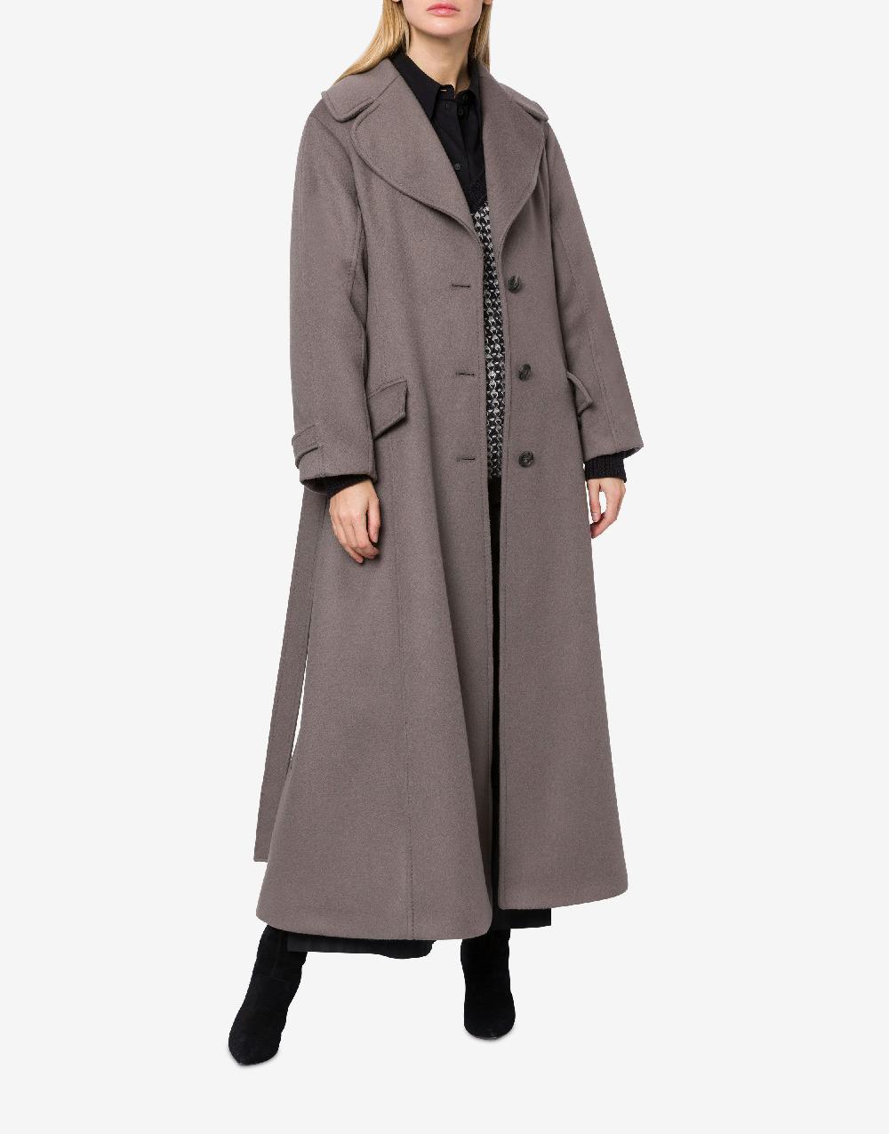 Alberta Ferretti Cappotto In Panno Di Lana E Cashmere