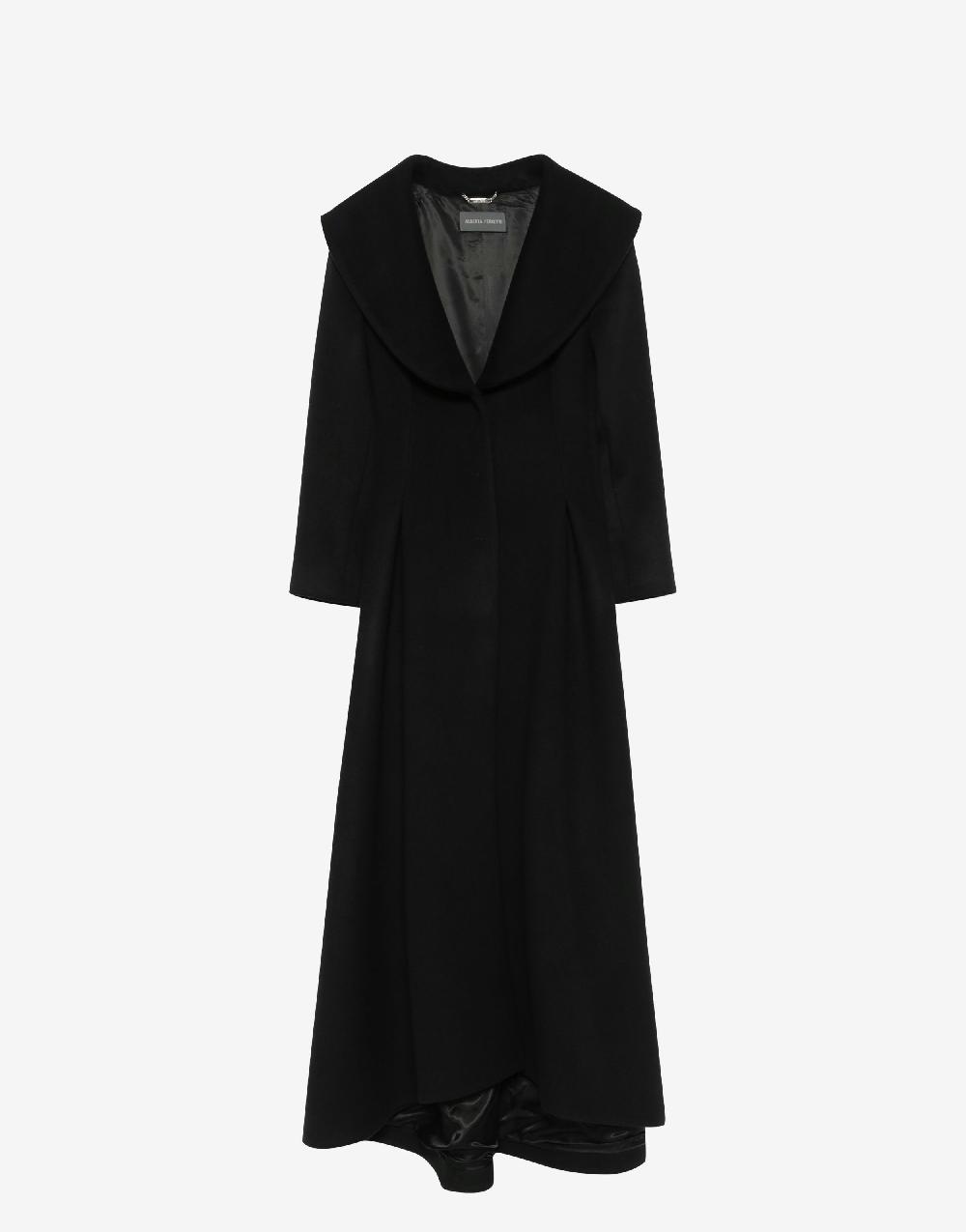 Alberta Ferretti Cappotto in panno di lana e cashmere