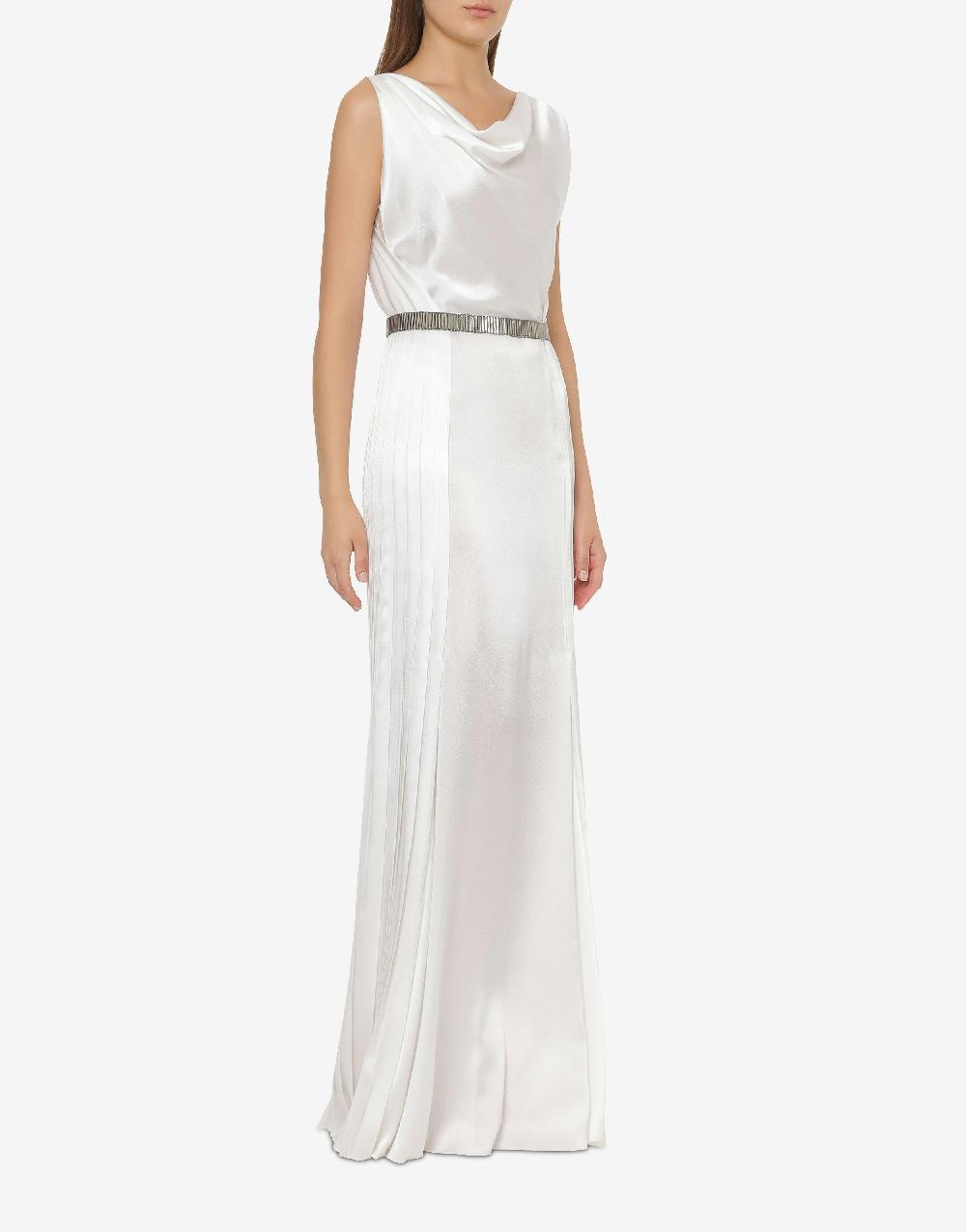 Alberta Ferretti Cintura Con Paillettes Effetto Metallico