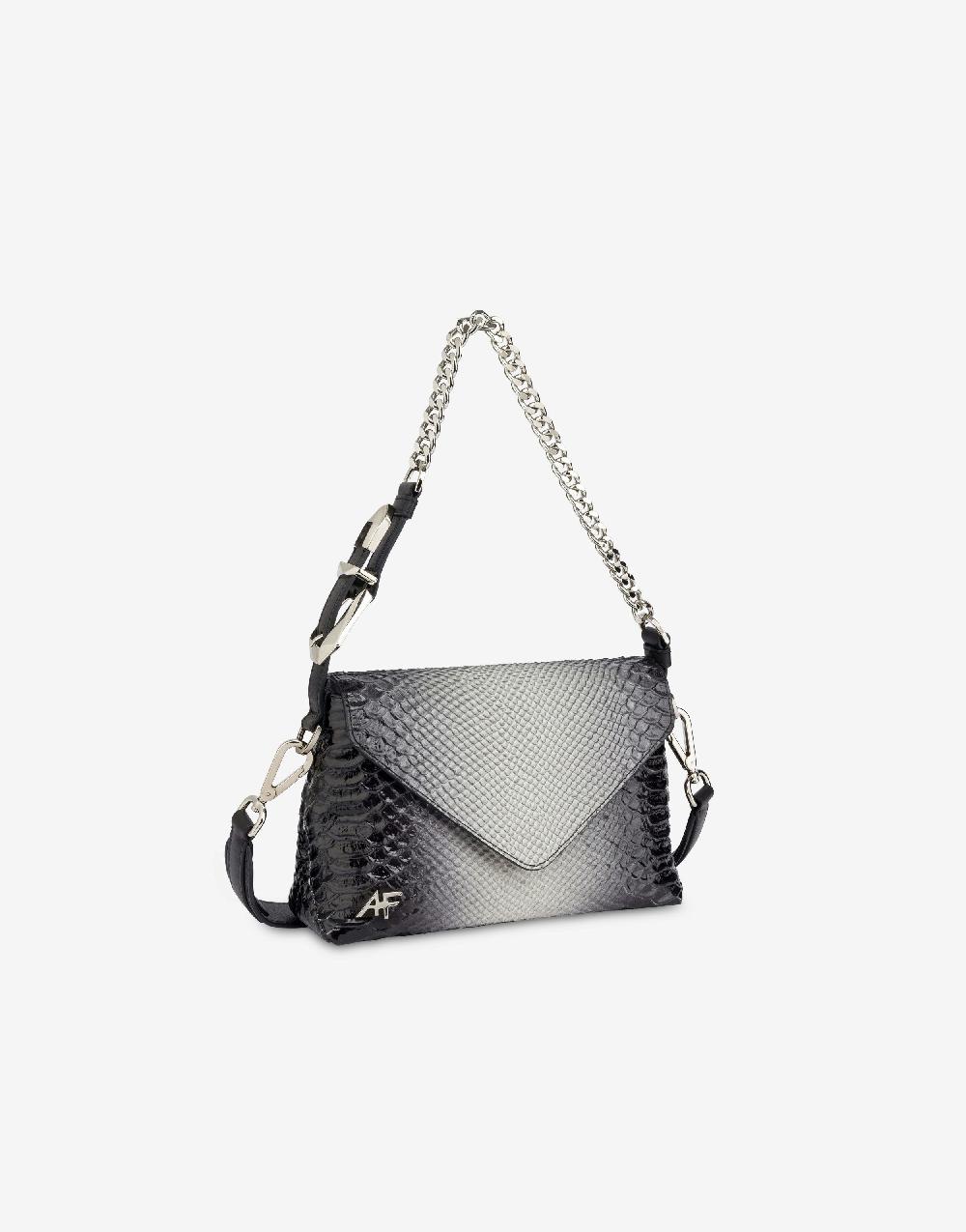 Alberta Ferretti Dori Bag Small Con Stampa Pitone Bicolor Degradé