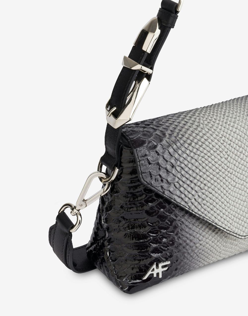 Alberta Ferretti Dori Bag Small Con Stampa Pitone Bicolor Degradé