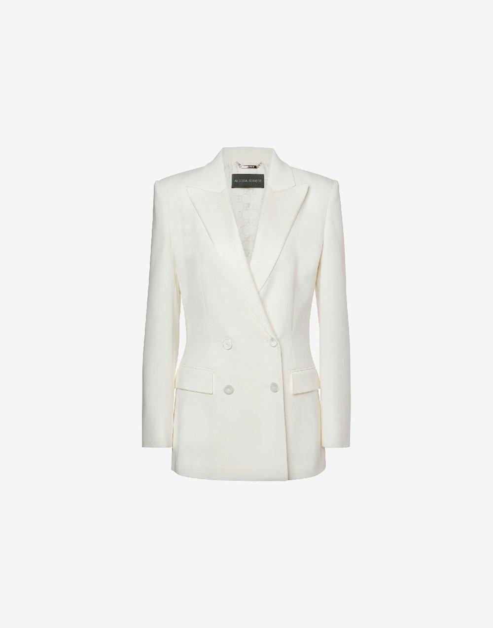 Alberta Ferretti Giacca doppiopetto in cady stretch