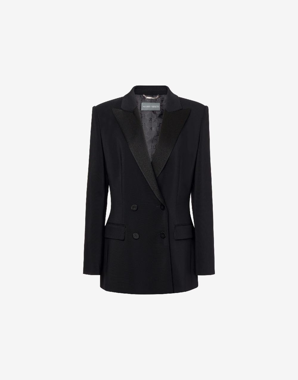 Alberta Ferretti Giacca doppiopetto in cady stretch