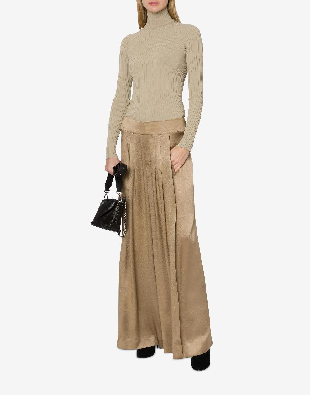 Alberta Ferretti Maglia A Collo Alto In Viscosa Stretch