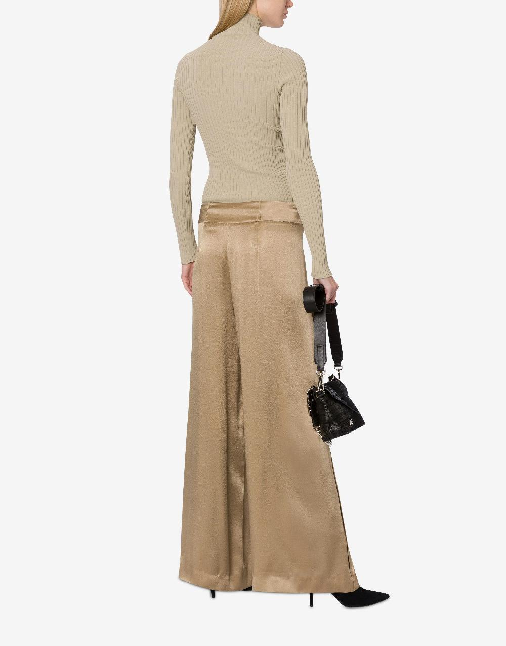 Alberta Ferretti Maglia A Collo Alto In Viscosa Stretch