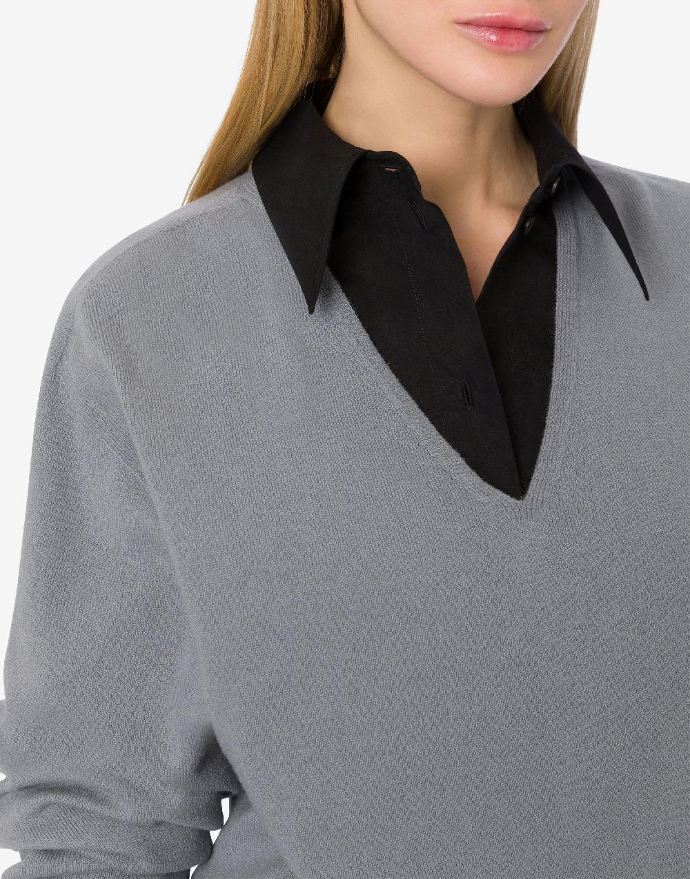 Alberta Ferretti Maglia Oversize In Misto Cashmere E Lana