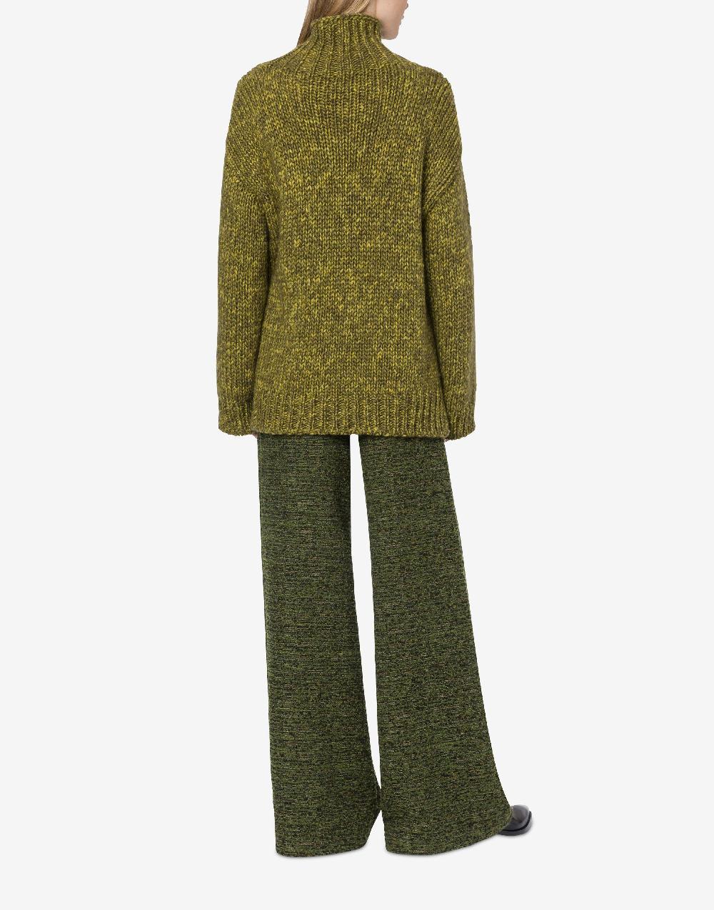 Alberta Ferretti Maglione In Cordonetto Misto Lana Stampato