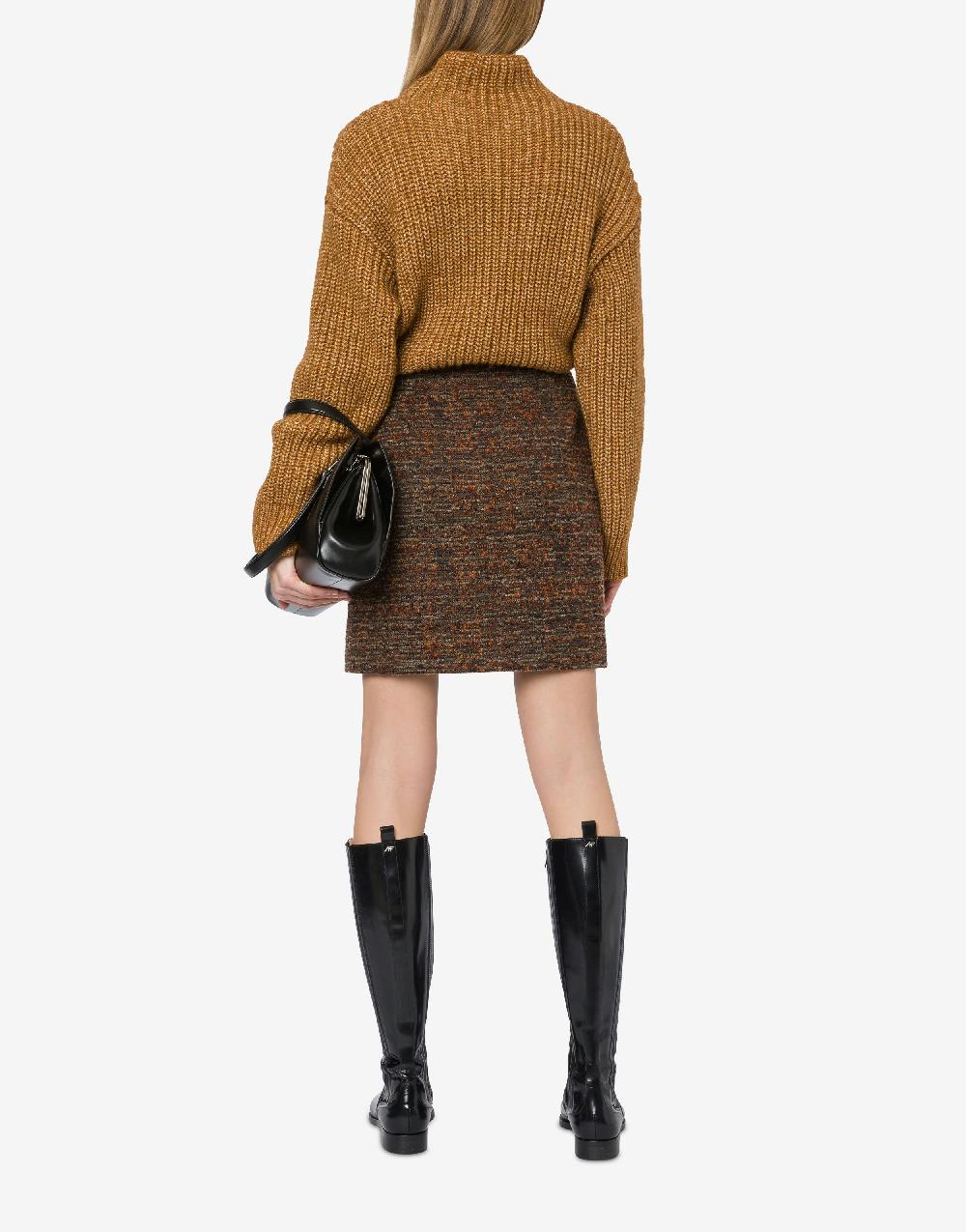 Alberta Ferretti Maglione In Fettuccia Di Lana Cotone