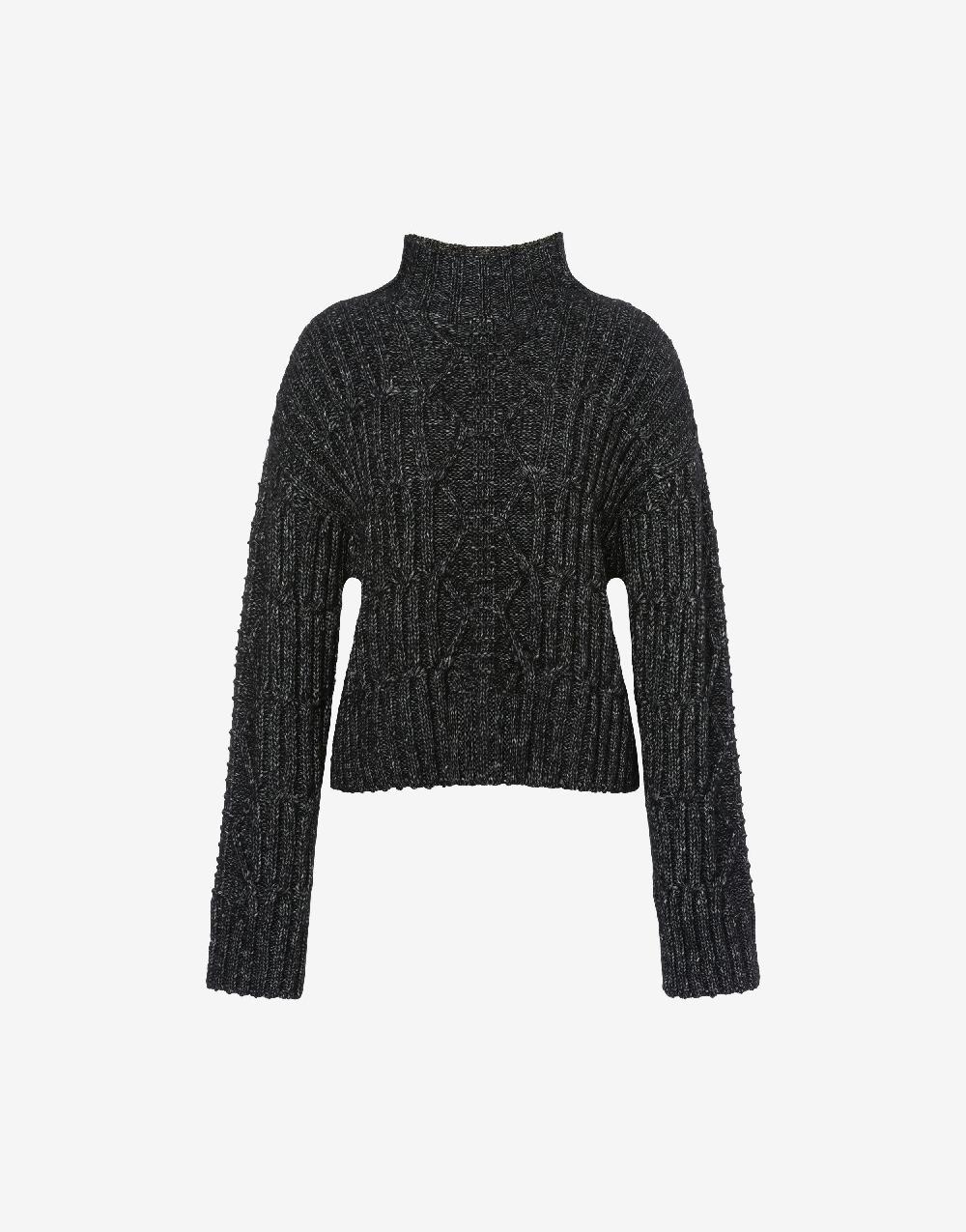 Alberta Ferretti Maglione in fettuccia di lana cotone